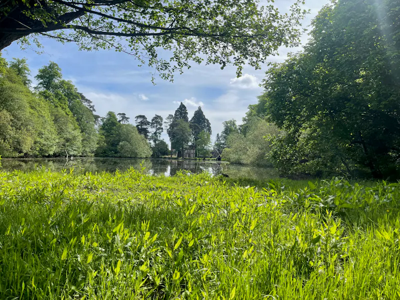 Lake at Moated Groombridge Manor House, M363 (photo 29)
