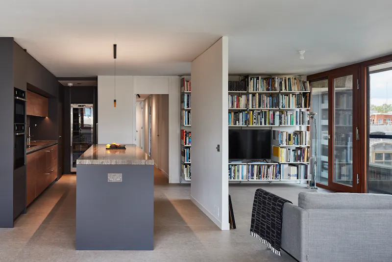 Living Room at Sleek Barbican Tower Apartment, F1246 (photo 4)