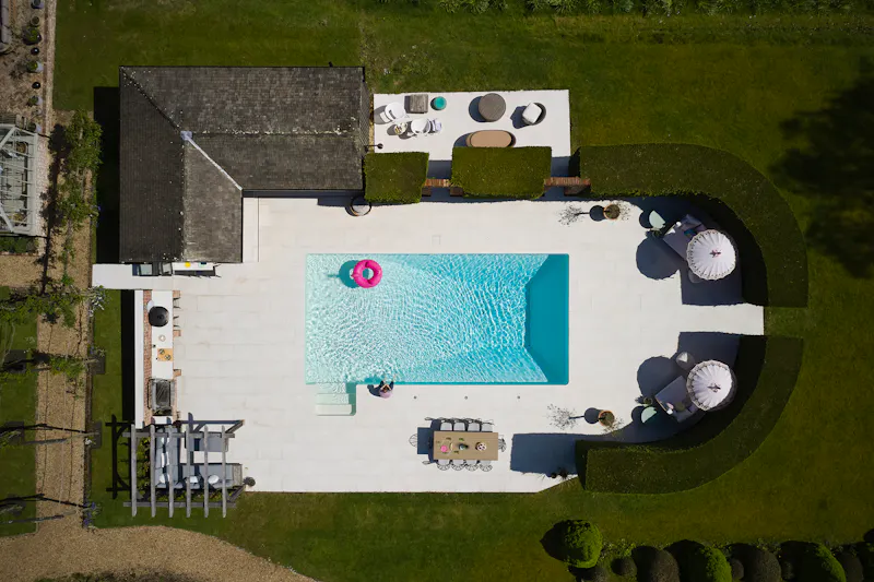 Swimming pool - outdoor at Classy West Sussex Mansion, E535 (photo 49)