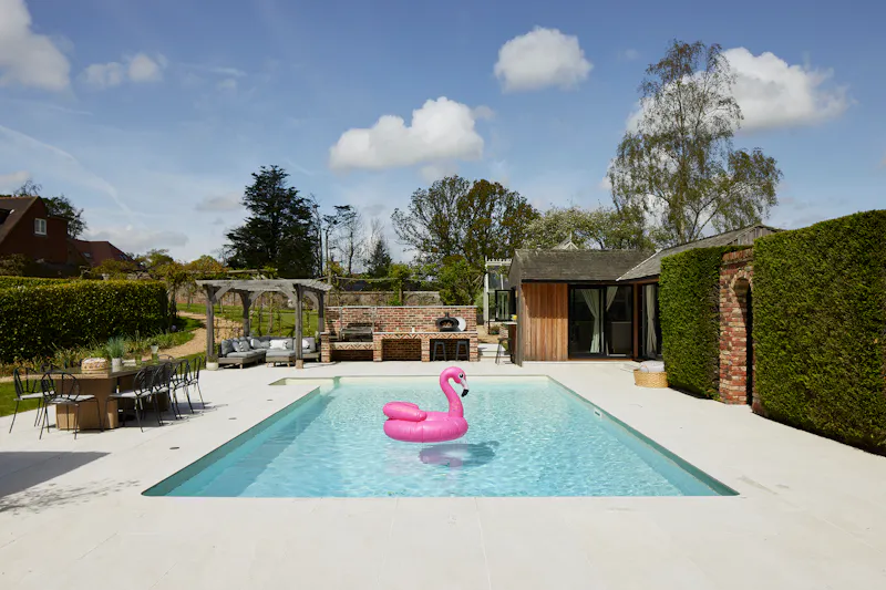 Swimming pool - outdoor at Classy West Sussex Mansion, E535 (photo 38)