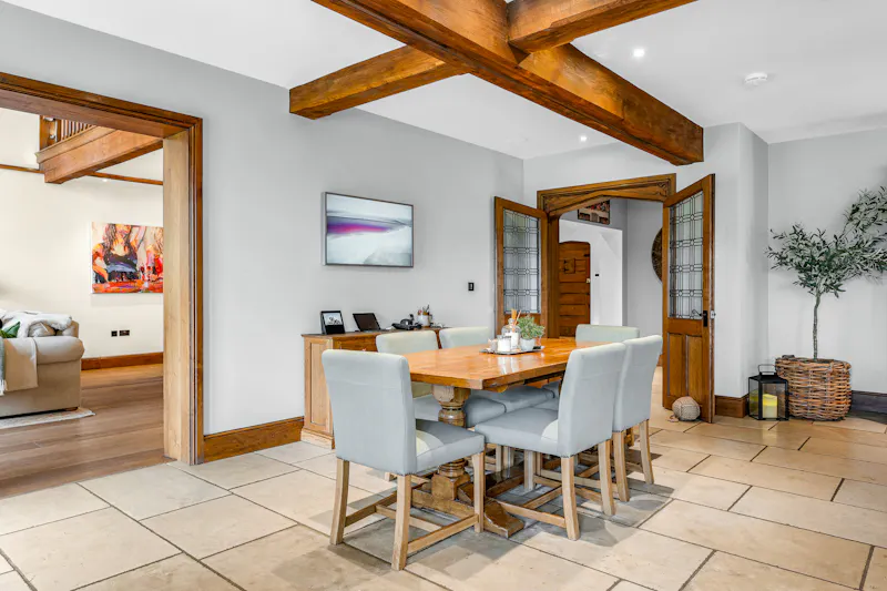Dining room at Oak Framed Hertfordshire Home, M273 (photo 10)