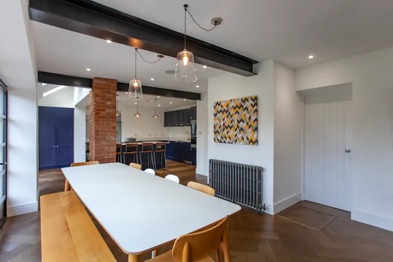 Exposed brick at Smart Surrey Home, D2791 (photo 10)