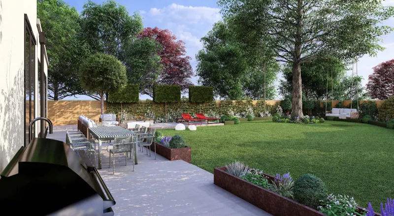 Garden at Luxury Mill Hill home, D2804 (photo 62)