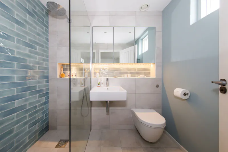 Tiled at Modern Chichester Beach House, D2794 (photo 35)