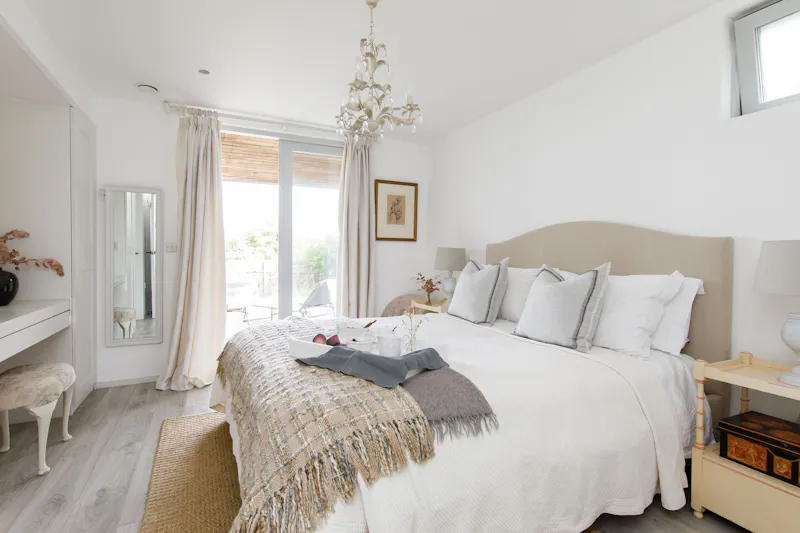 French doors at Modern Chichester Beach House, D2794 (photo 14)