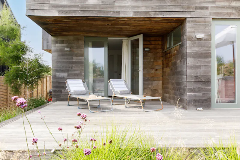 Terrace/Patio at Modern Chichester Beach House, D2794 (photo 19)