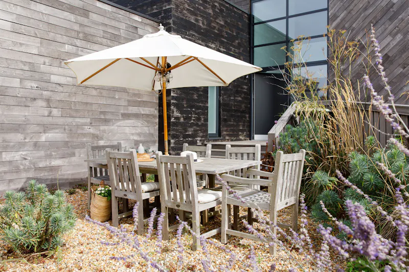 Terrace/Patio at Modern Chichester Beach House, D2794 (photo 44)
