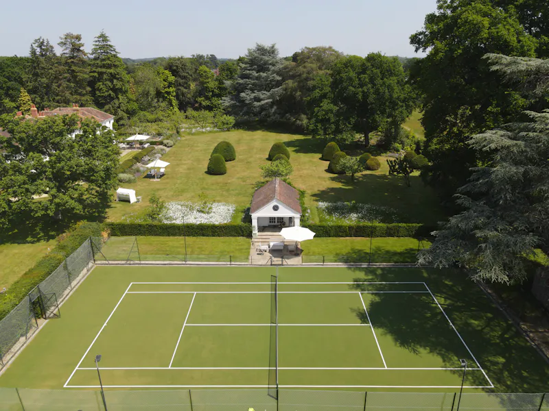 Tennis court at Stunning Georgian Home Surrey, A1643 (photo 34)