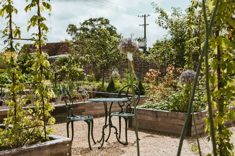 Terrace/Patio at Silchester Barn conversion, L699 (photo 39)