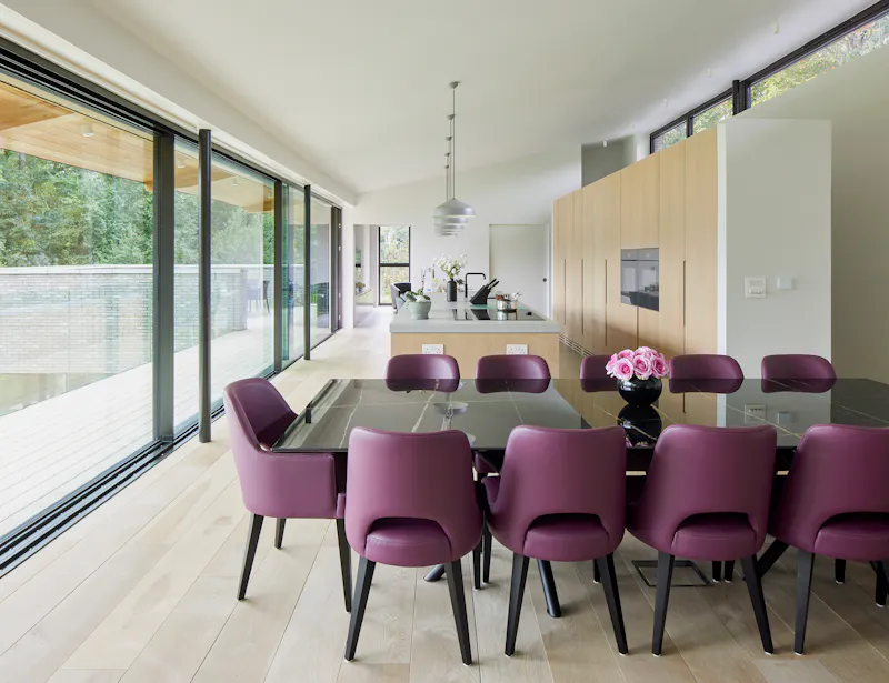 Floor - wooden at Eye-catching Architectural Home, D2799 (photo 4)