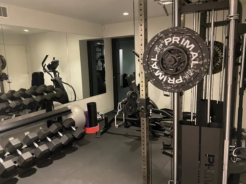 Gym at Eye-catching Architectural Home, D2799 (photo 18)