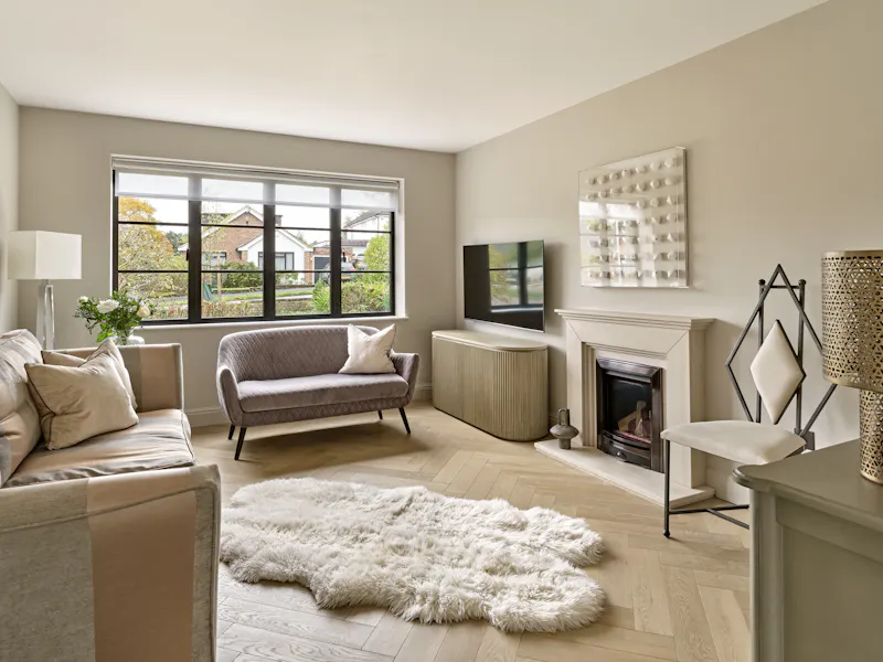 Fireplace at Modern detached home Elstree, D2792 (photo 6)