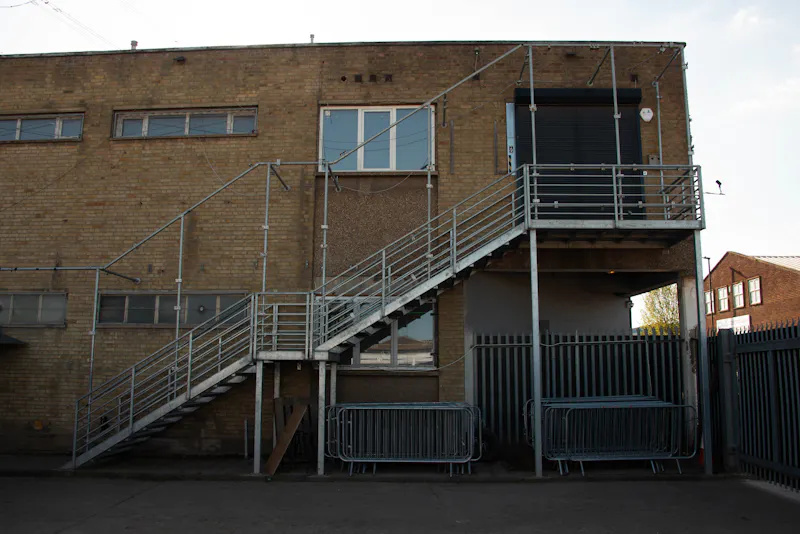 Staircase at Canning Town events space, N484 (photo 20)