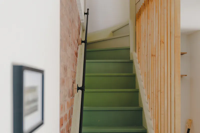 Staircase at Suburban Lichfield Home, D2807 (photo 19)