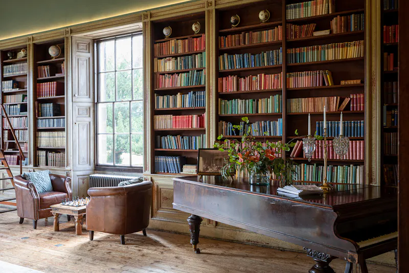 Library at Impeccable Yorkshire Manor, A1648 (photo 8)