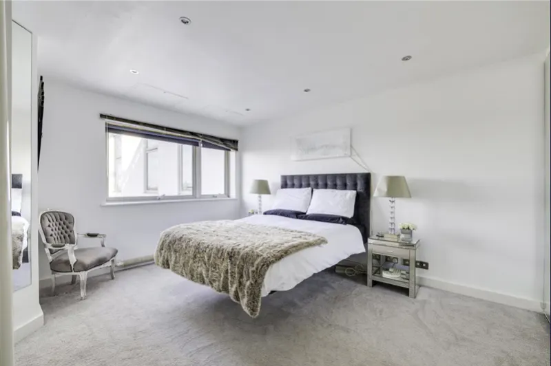 Bedroom - main at Double-height Wandsworth apartment, F1255 (photo 10)