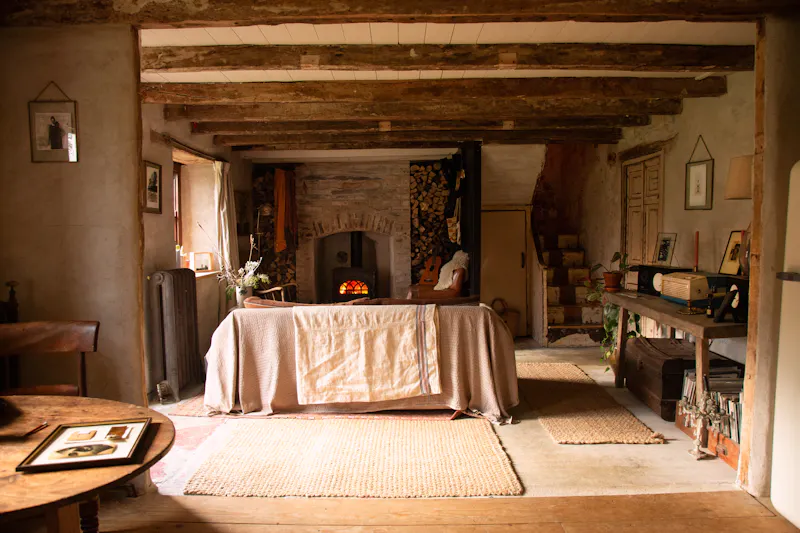 Living Room at Remote Welsh Cottage and Cabin, C945 (photo 4)