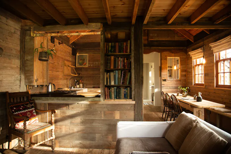 Open plan at Remote Welsh Cottage and Cabin, C945 (photo 43)