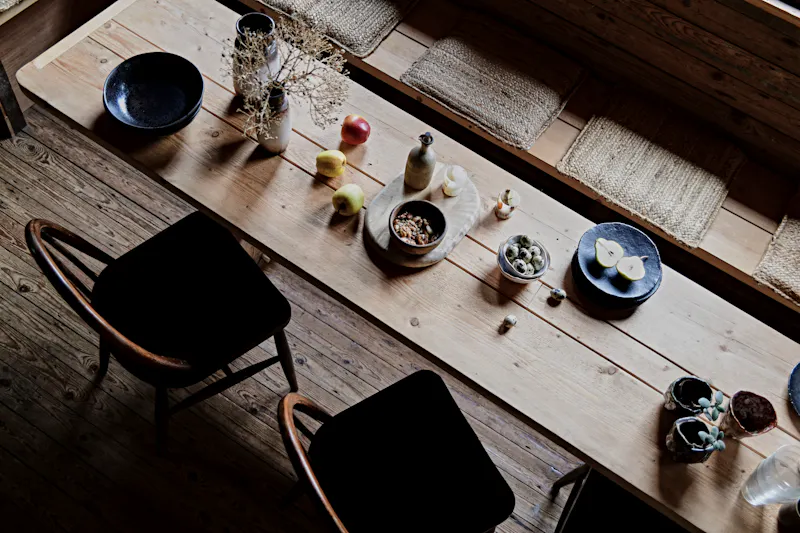 Dining room at Remote Welsh Cottage and Cabin, C945 (photo 45)