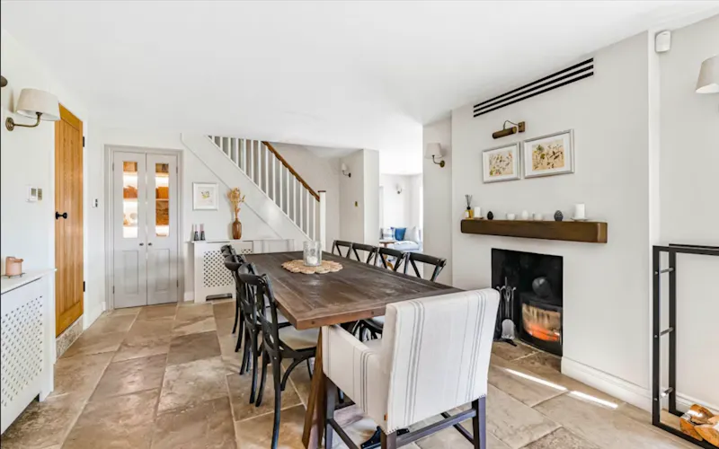 Floor - tiled at Classy Shenley Cottage, C946 (photo 6)