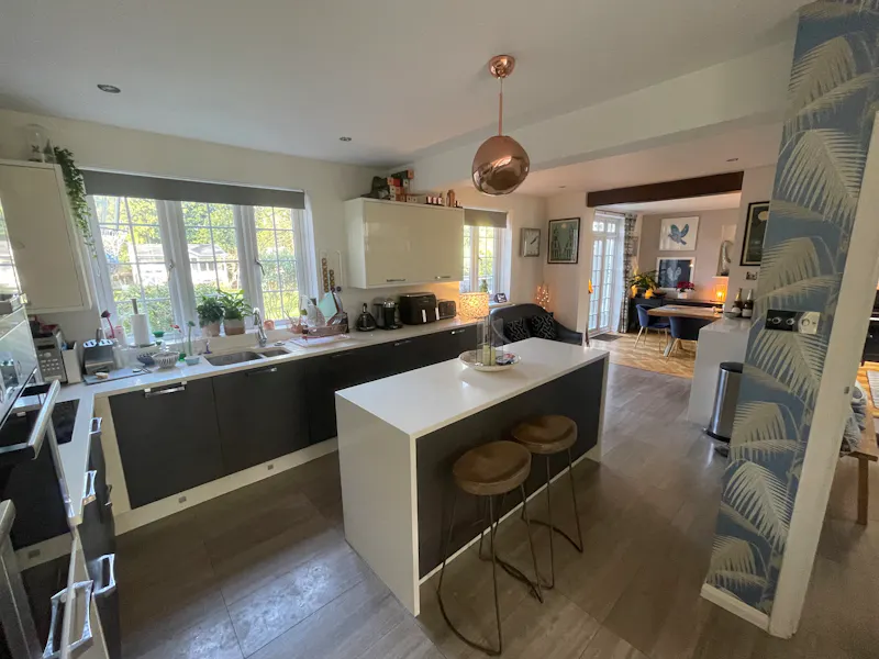 Kitchen island at Modern Bromley Farmhouse, B2071 (photo 8)