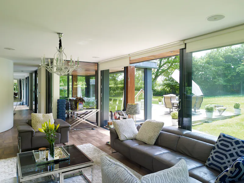 Living Room at Stunning modern house Hempstead, D2592 (photo 14)