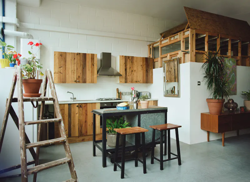Kitchen at Hackney Wick Loft Space, N562 (photo 9)