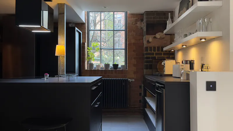 Kitchen at Modern Poplar Factory Flat, F1261 (photo 5)