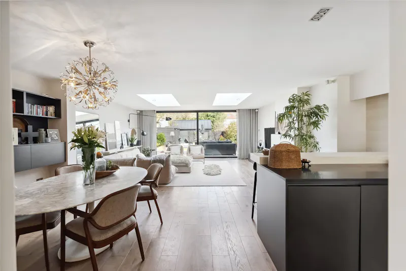 Open plan at Bright Hampton Hill Family Home, D2818 (photo 6)