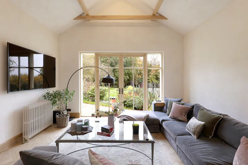 French doors at Modern Herts Country Home, D2817 (photo 14)