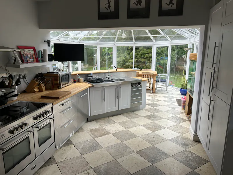 Kitchen at 1920s Coach House in Tring , B2083 (photo 16)