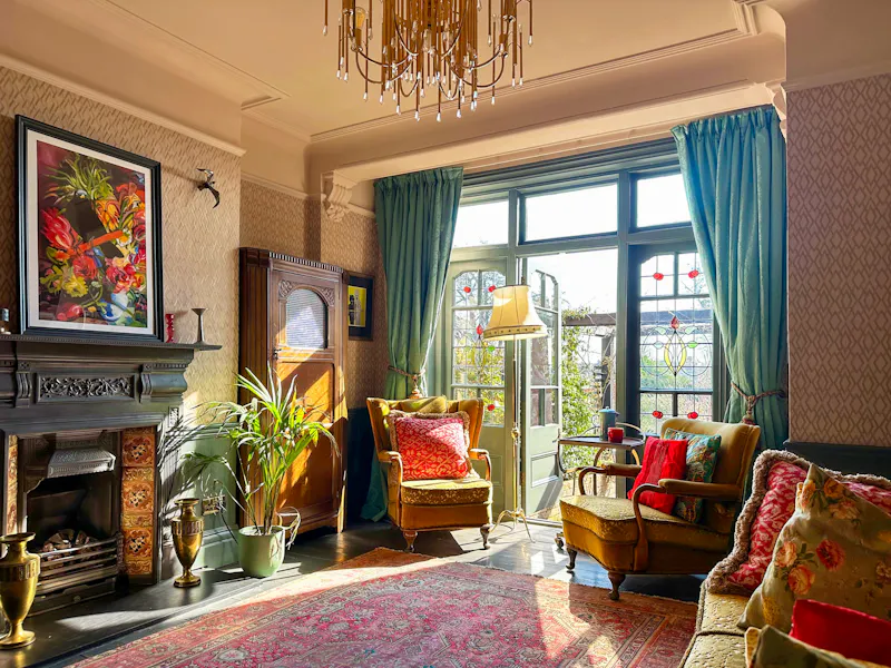 Living Room at Colourful Palmers Green home, E525 (photo 14)