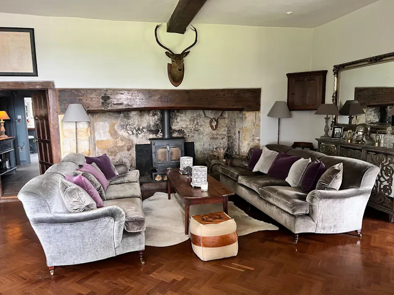 Living Room at Grade II Dallington Farmhouse, A1662 (photo 4)