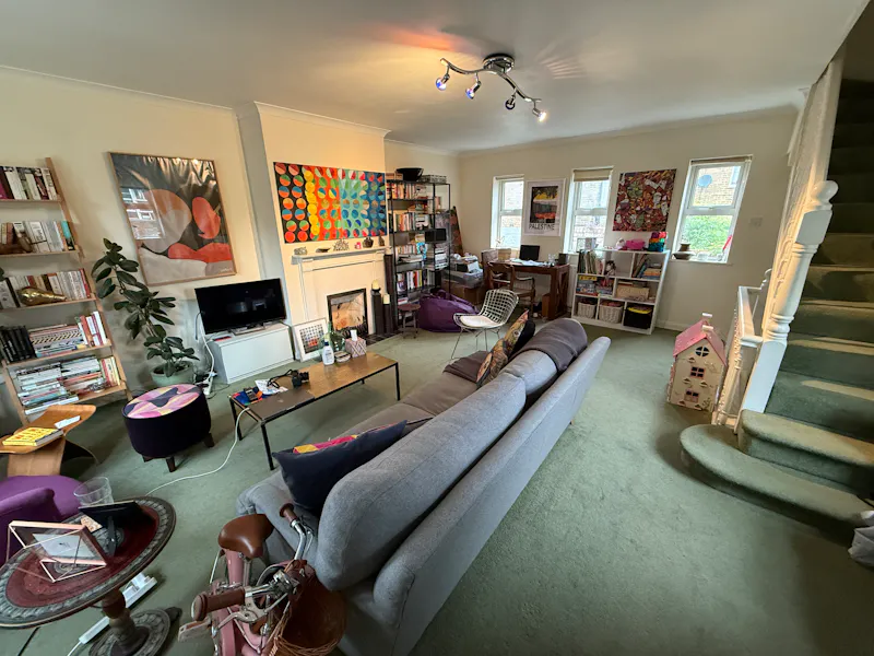Living Room at Unmodernised West London home, D2840 (photo 2)