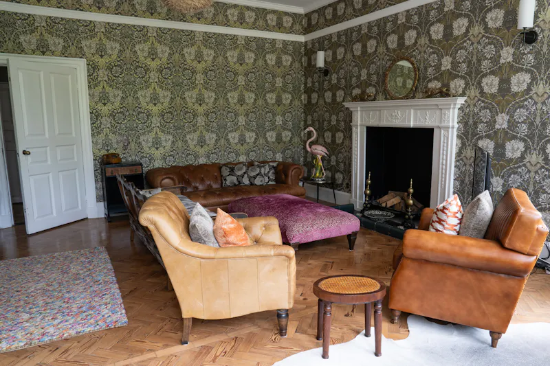 Fireplace at Elegant Cambridge Manor , A1660 (photo 15)