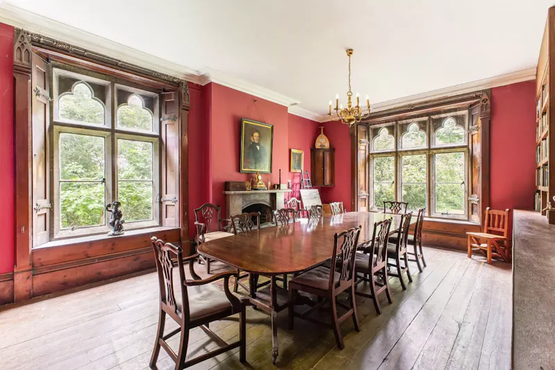 Dining room at Oxfordshire Gothic Vicarage, B2086 (photo 11)