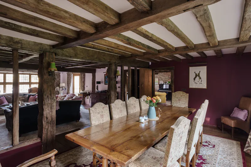 Dining room at Beautiful Sussex Farmhouse, L772 (photo 9)