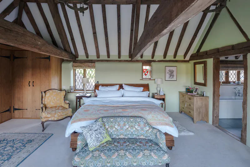 Bedroom - main at Beautiful Sussex Farmhouse, L772 (photo 36)