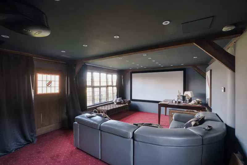 Home cinema at Beautiful Sussex Farmhouse, L772 (photo 32)