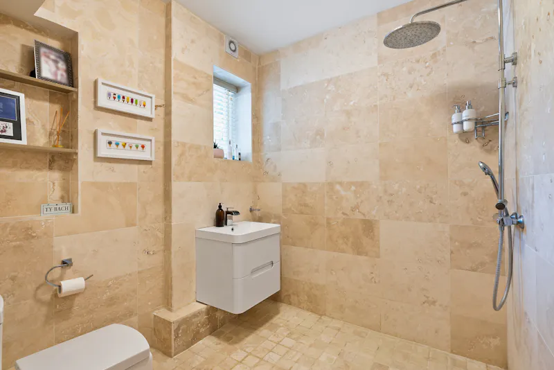 Tiled at Modern Marlow Pool House, D2836 (photo 40)