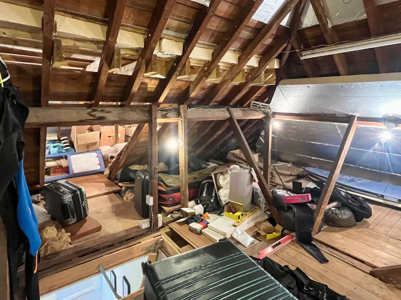 Attic at Modern Crystal Palace home, D2835 (photo 37)