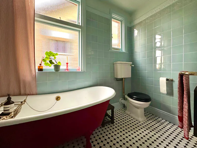 Bath at Colourful Palmers Green home, E525 (photo 43)