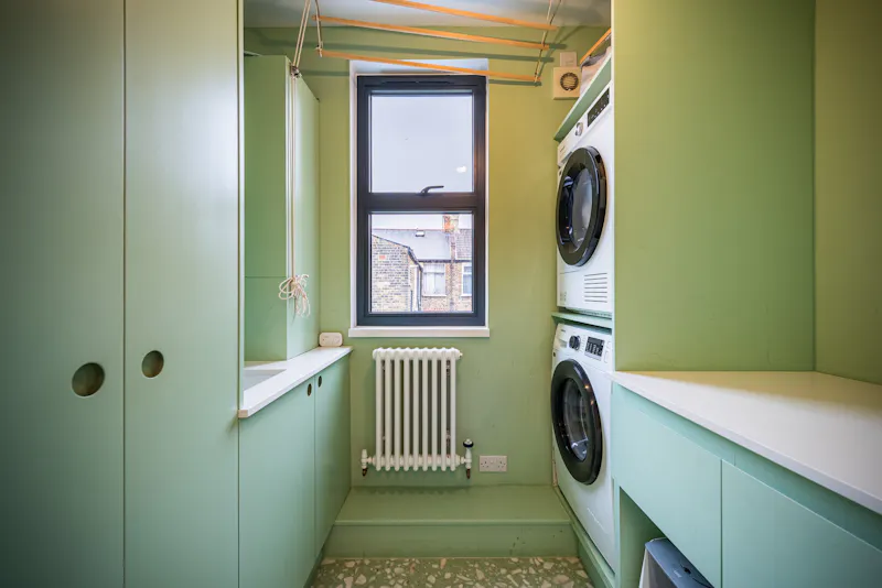 Utility room at Colourful Bounds Green home, B2102 (photo 15)