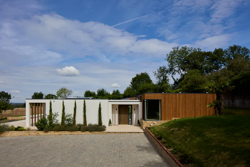 Driveway at Surrey Modernist Home, K514 (photo 41)