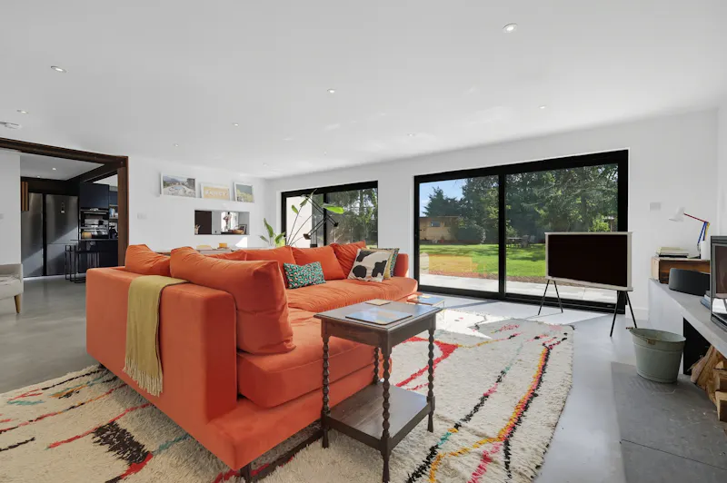 Living Room at Ingatestone Modern Family Home, D2849 (photo 6)