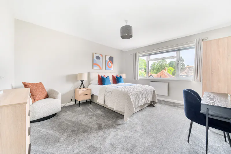 Bedroom at Light-filled Claygate Apartment, F1271 (photo 14)