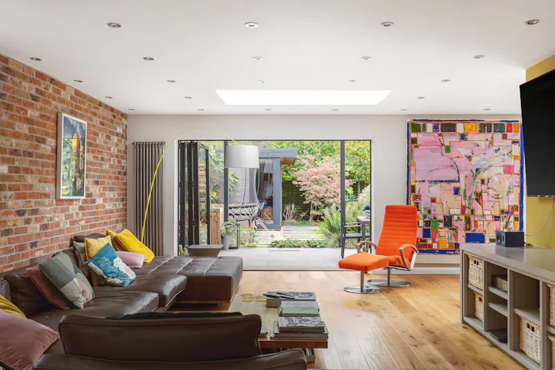 Living Room at Modern Crystal Palace home, D2847 (photo 6)