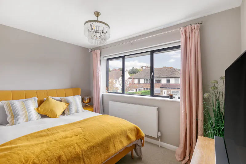 Bedroom at Modern Crystal Palace home, D2847 (photo 13)