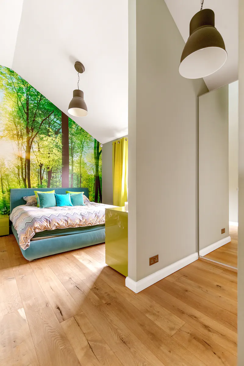 Bedroom at Modern Crystal Palace home, D2847 (photo 15)