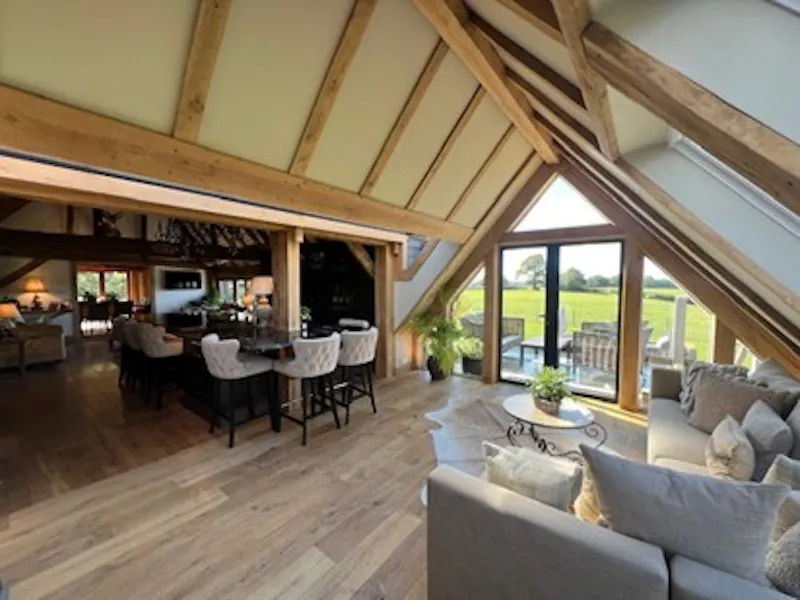 Living Room at Limpsfield family barn home, D2850 (photo 4)